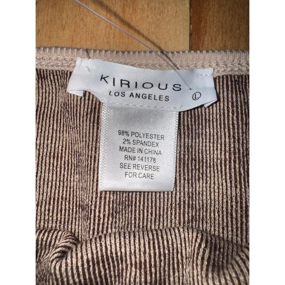 Kirious Los Angeles Brown Argyle Knit Mini Skirt Large Preppy Dark Academia Y2K - Picture 2 of 3